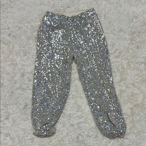 Art Class Silver Sequin Joggers